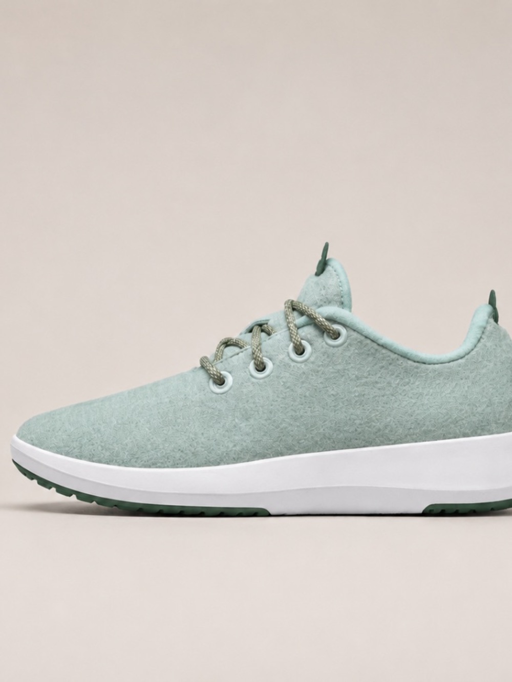 allbirds Wool Runner Mizzles ReRun Laced Sneakers Shoe  Womans 8 Blue Mint Green